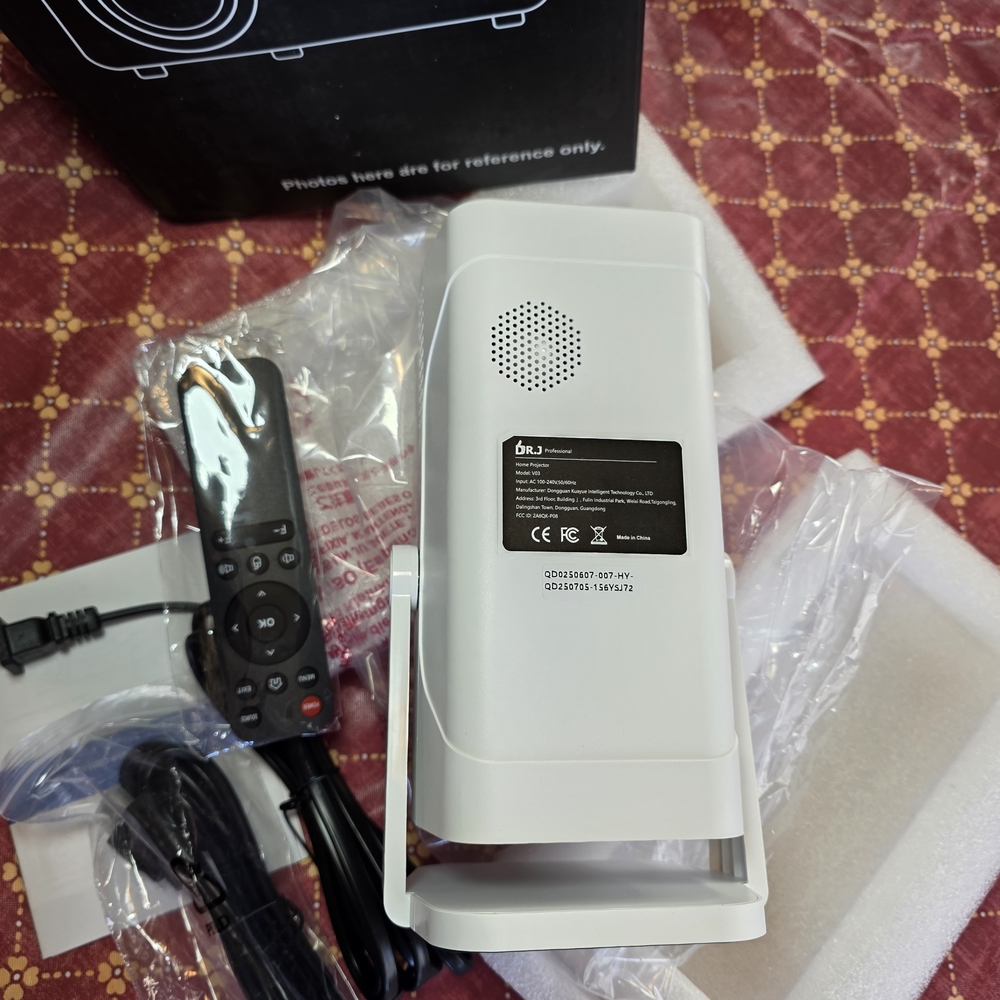 Projector 4K 1080P Support, Smart Projector with WiFi and Bluetooth, Built-in Ap